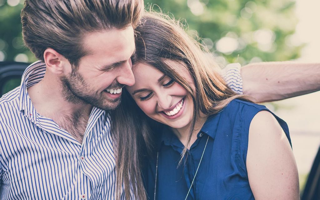 Smiling couple, promoting our new dental plan