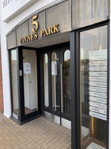 Front entrance of 5 Paynes Park, Hitchin